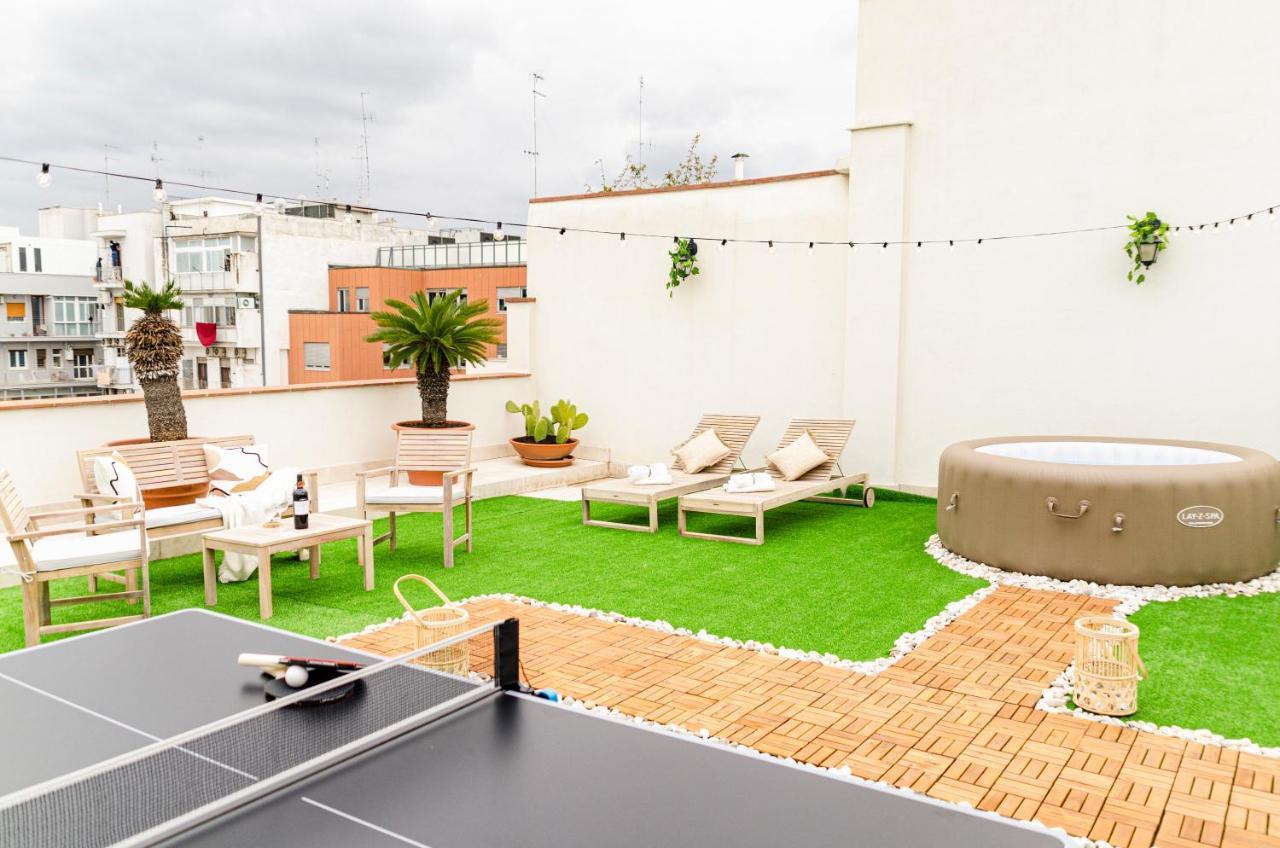 Appartamento Apulialux Private 100Mq Rooftop Oasis W Jacuzzi Bari Esterno foto