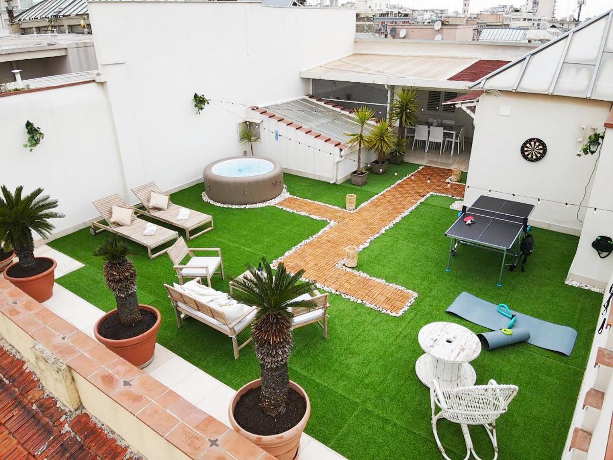 Appartamento Apulialux Private 100Mq Rooftop Oasis W Jacuzzi Bari Esterno foto