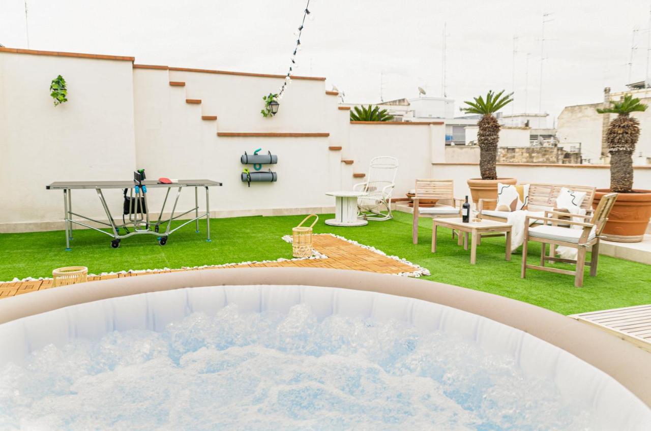 Appartamento Apulialux Private 100Mq Rooftop Oasis W Jacuzzi Bari Esterno foto
